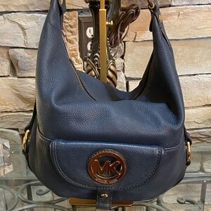 Michael Kors Navy Blue Shoulder Bag